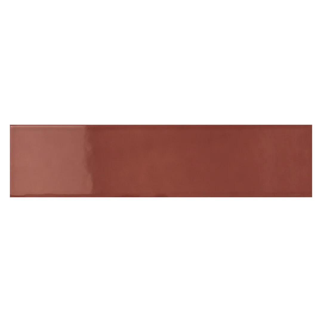 Rosa Antico Ceramic Tile in gloss finish, sizes 0.5x10 and 2x10, made of ceramic pressed material