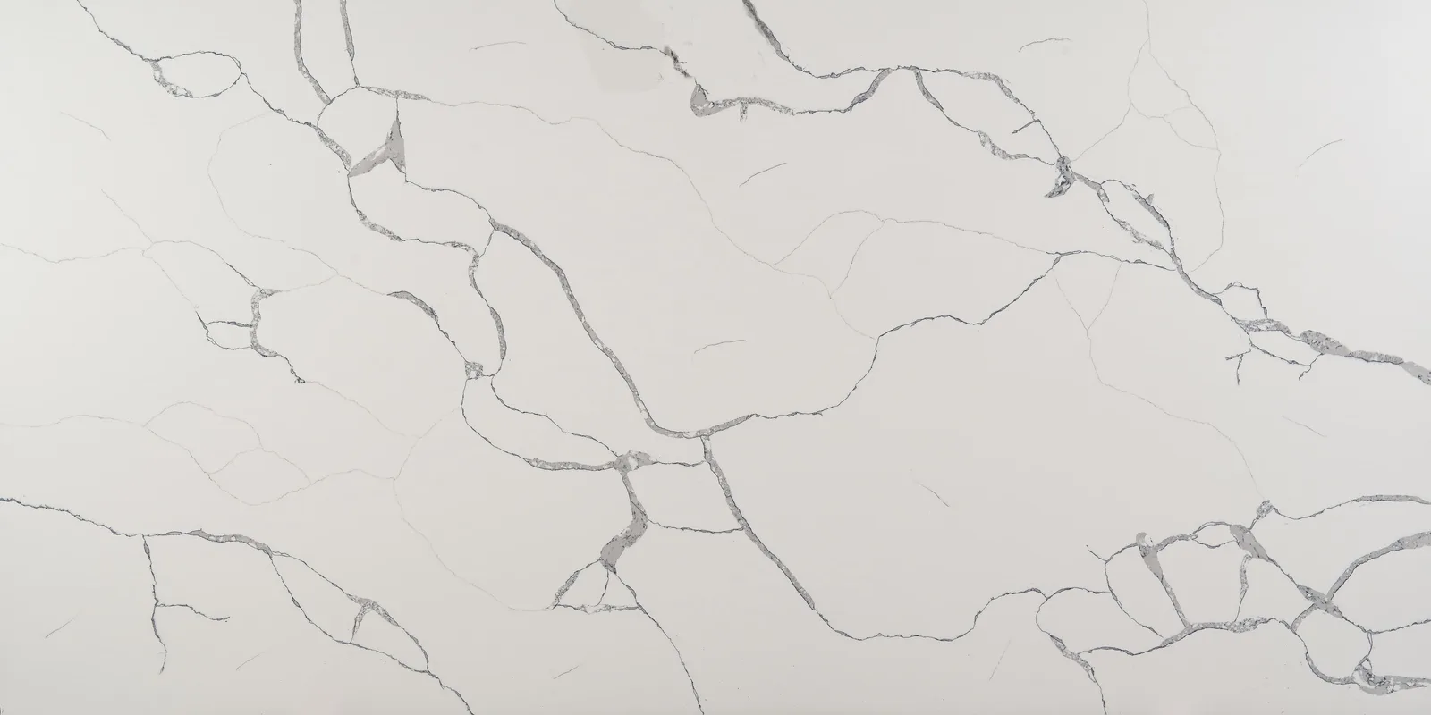 Calacatas Alaska Quartz Countertop in polished finish, size options available, made from durable quartz material