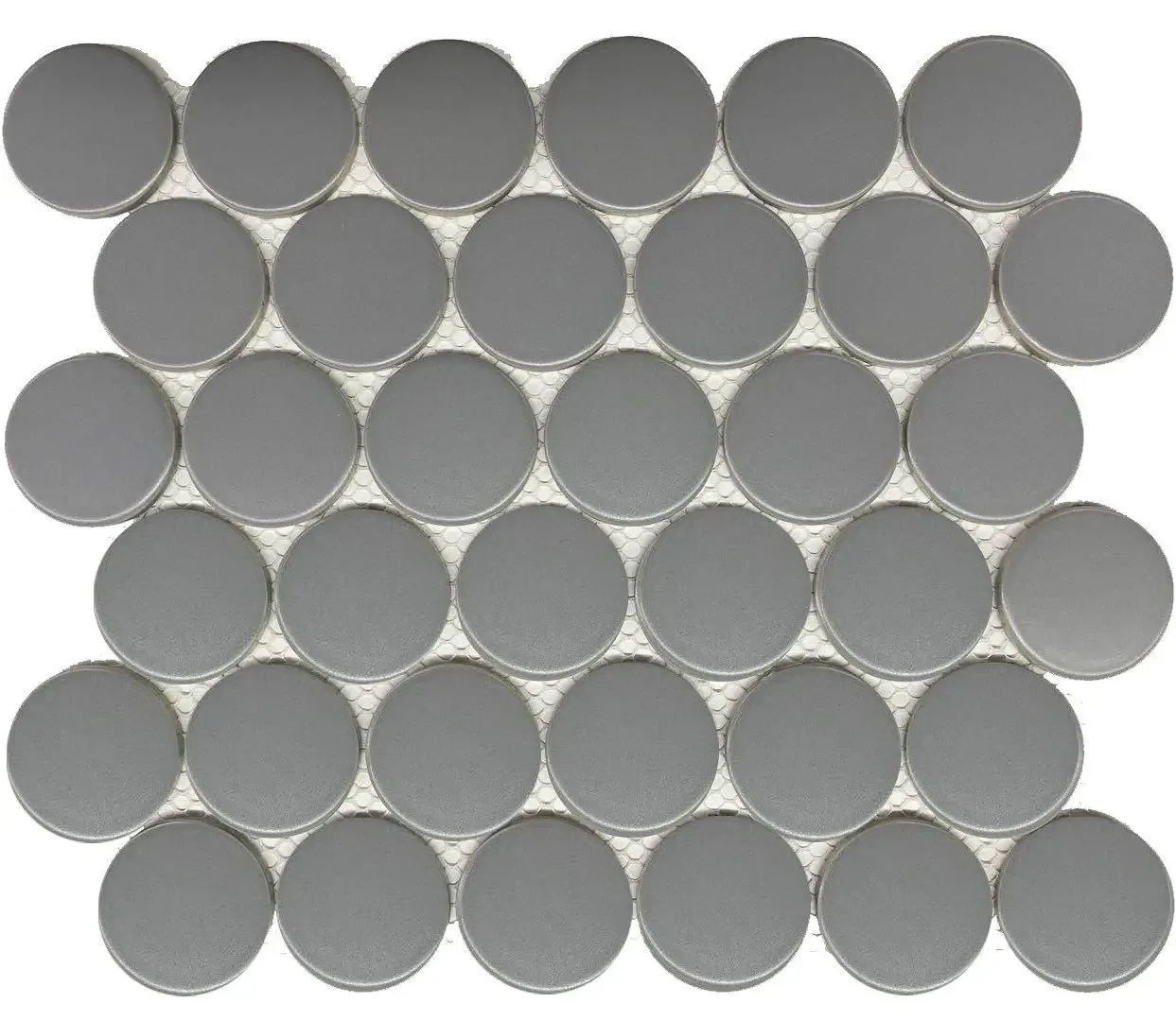 Matte 2" Gray Dots