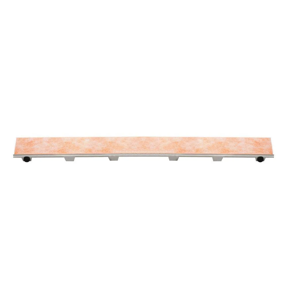 Schluter Kerdi-Line 47-1/4 in. frameless tileable grate assembly KL1DRE120, no color, modern design for shower systems