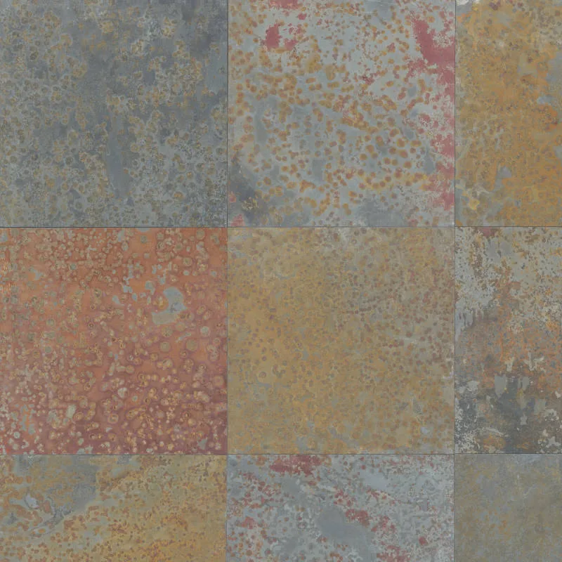Brazilian Multicolor Gauged Slate 12x12 16x16 24x24 natural stone flooring material