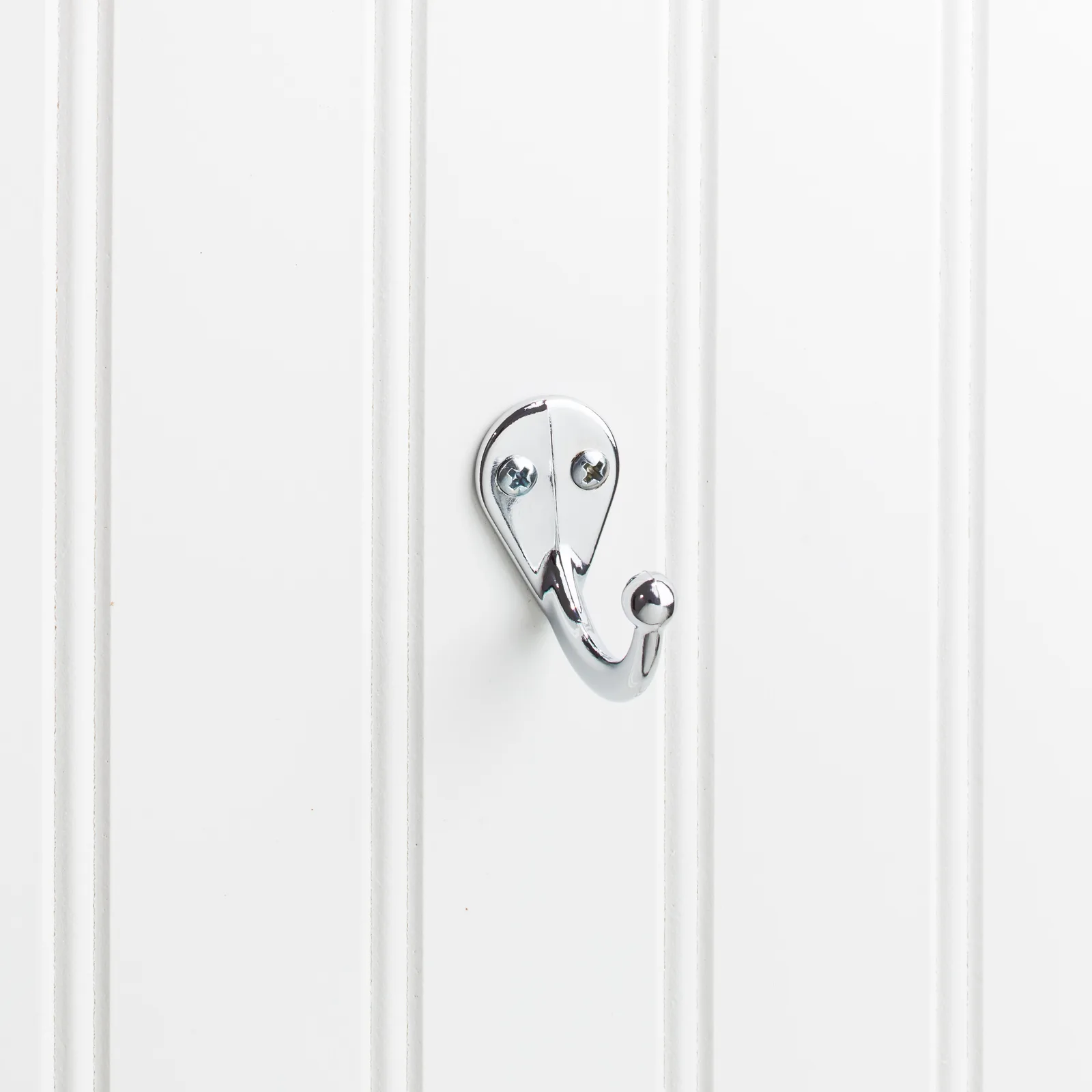 1-3/4" Single zinc wall mount hook. Finish: PC.