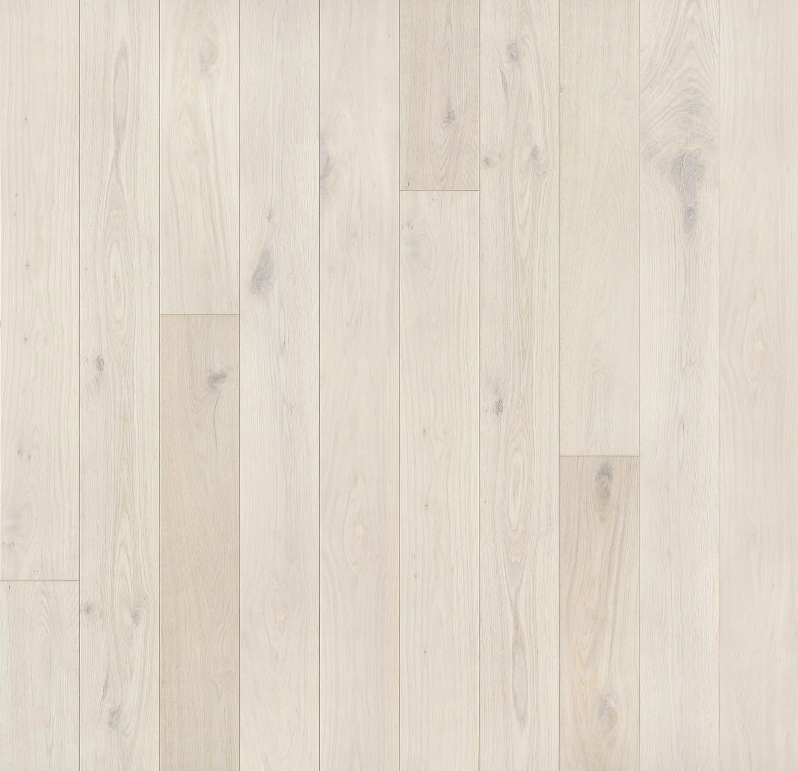 Luna engineered hardwood flooring in light wire-brushed European Oak, 5/8" thick, 4-3/4" width, micro-beveled edge