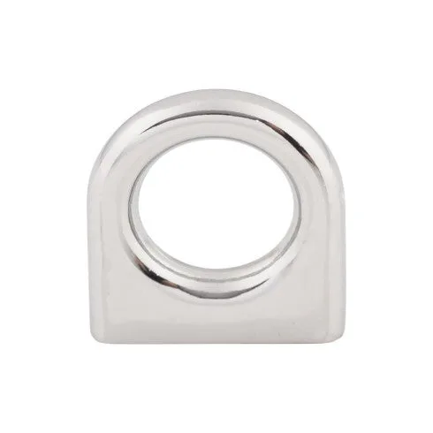 Ring Pull in Polished Chrome, Brushed Satin Nickel, and Flat Black finishes, decorative hardware by Top Knobs