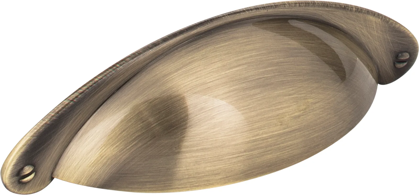 Lyon Cabinet Pull in Distressed Antique Silver, decorative hardware, 4-15/16" overall length, designed for elegant cabinetry