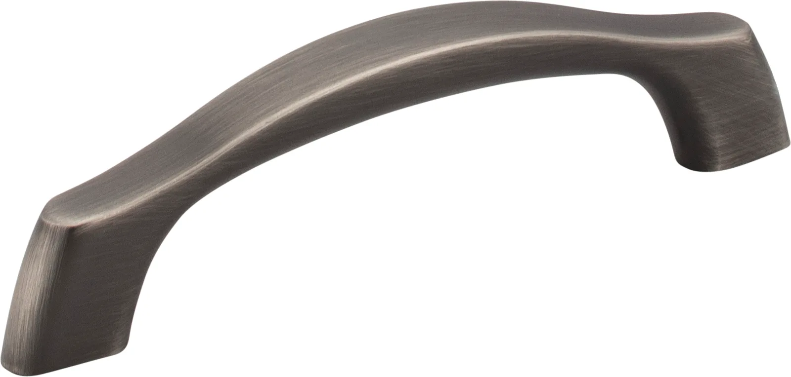 Aiden Cabinet Pull 96 mm in Brushed Pewter, decorative hardware made of durable metal