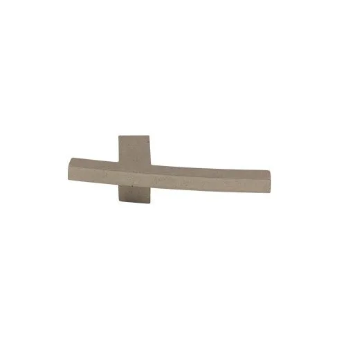 Slanted A Knob in Pewter Antique finish, decorative hardware for cabinets, stylish and elegant design