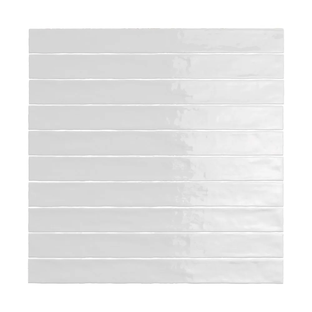 Ghiaccio Ceramic Tile in matte and gloss finishes, sizes 0.5x12, 2x20, 3x12, ceramic material