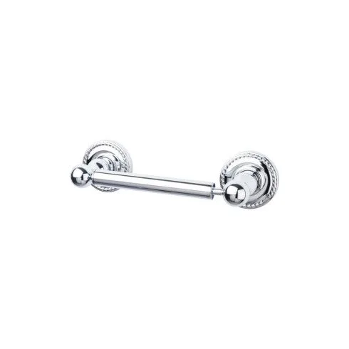 Edwardian Bath Tissue Holder Rope Backplate in Polished Chrome, Brushed Satin Nickel, German Bronze, Oil Rubbed Bronze, Antique Pewter finishes, bath hardware