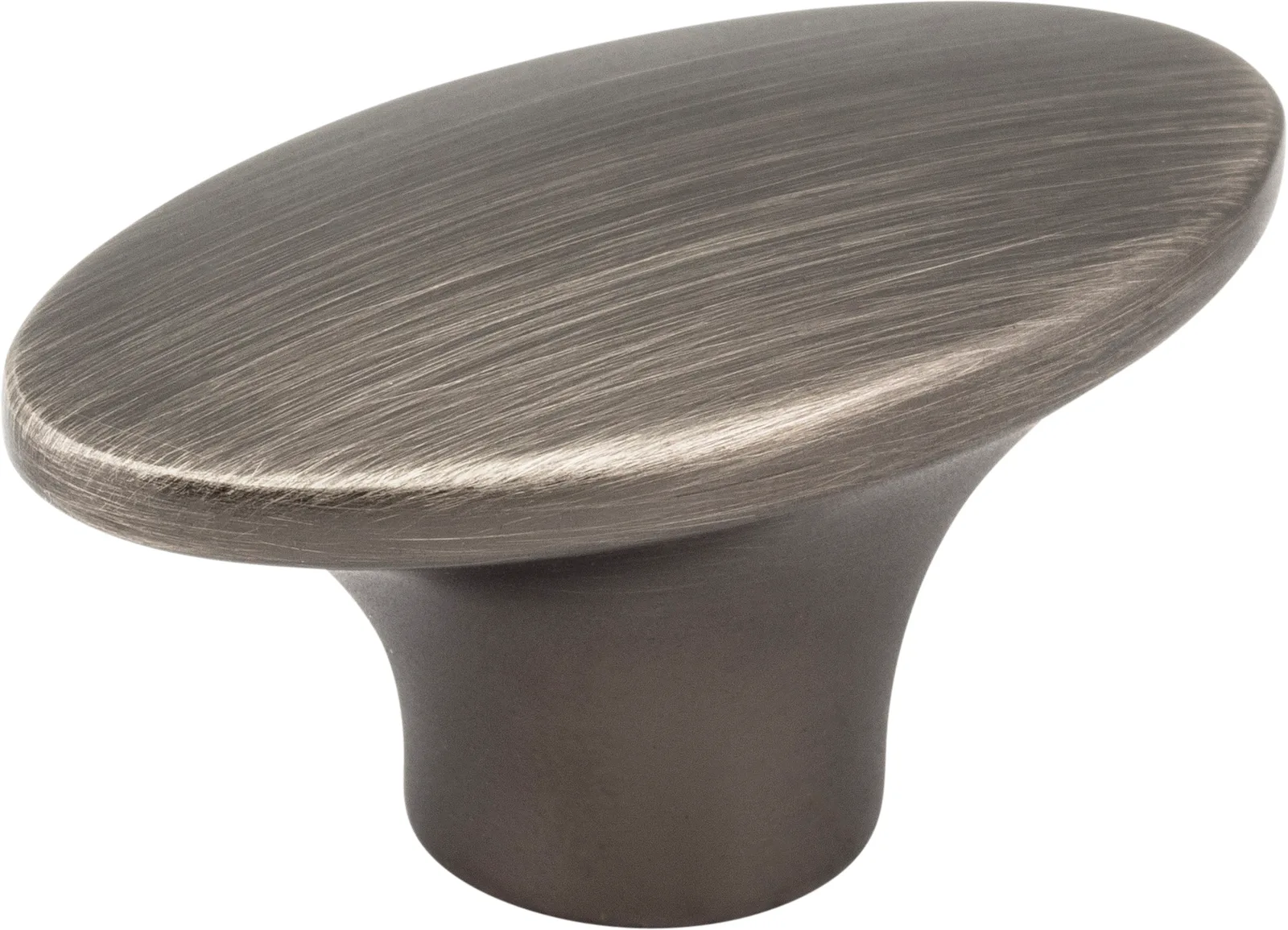Hudson Cabinet Knob in Brushed Oil Rubbed Bronze, 1-7/8" overall length, decorative hardware