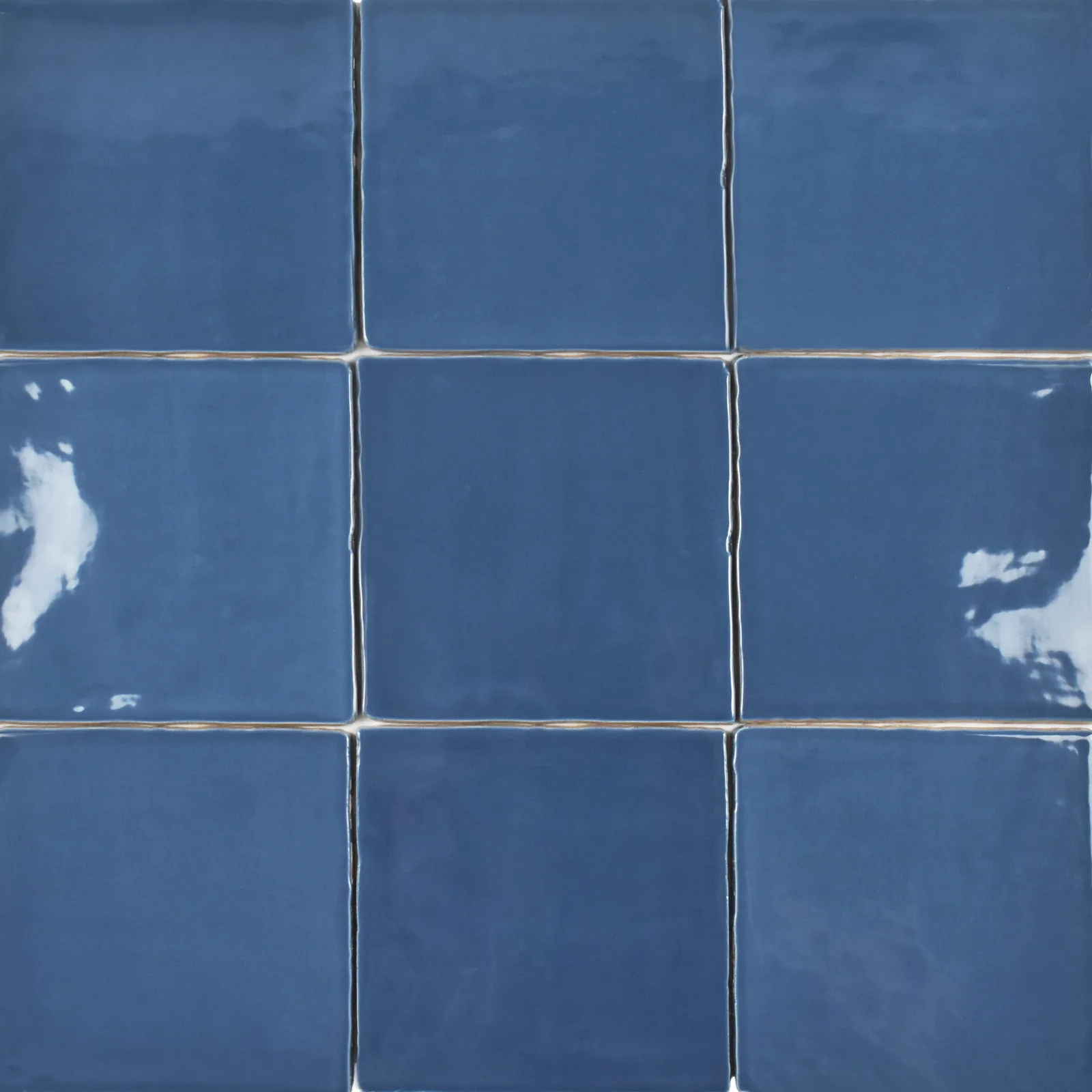 Azul ceramic wall tile in structured finish, 5x5 and 2.5x5 sizes, vibrant blue color, ideal for backsplashes