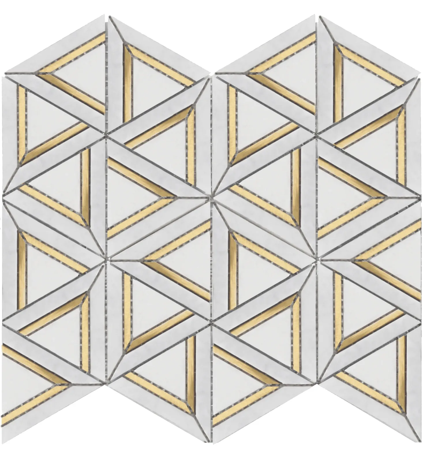 Carrara White Metal Geo