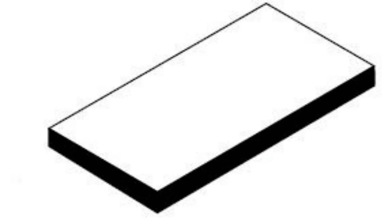 Double Glazed Edge Left White Ceramic Tile 3x12 and 6x12 from Neri collection by ADEX USA