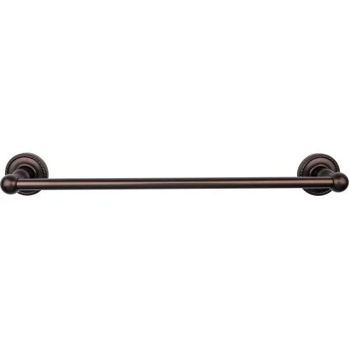 Edwardian Bath Towel Bar Single - Rope Backplate