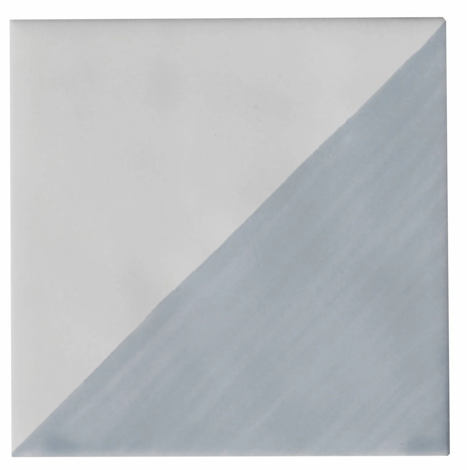 Compass Deco 4x4 ceramic tile in Brisa glossy finish, handcrafted for unique Mediterranean-inspired designs.