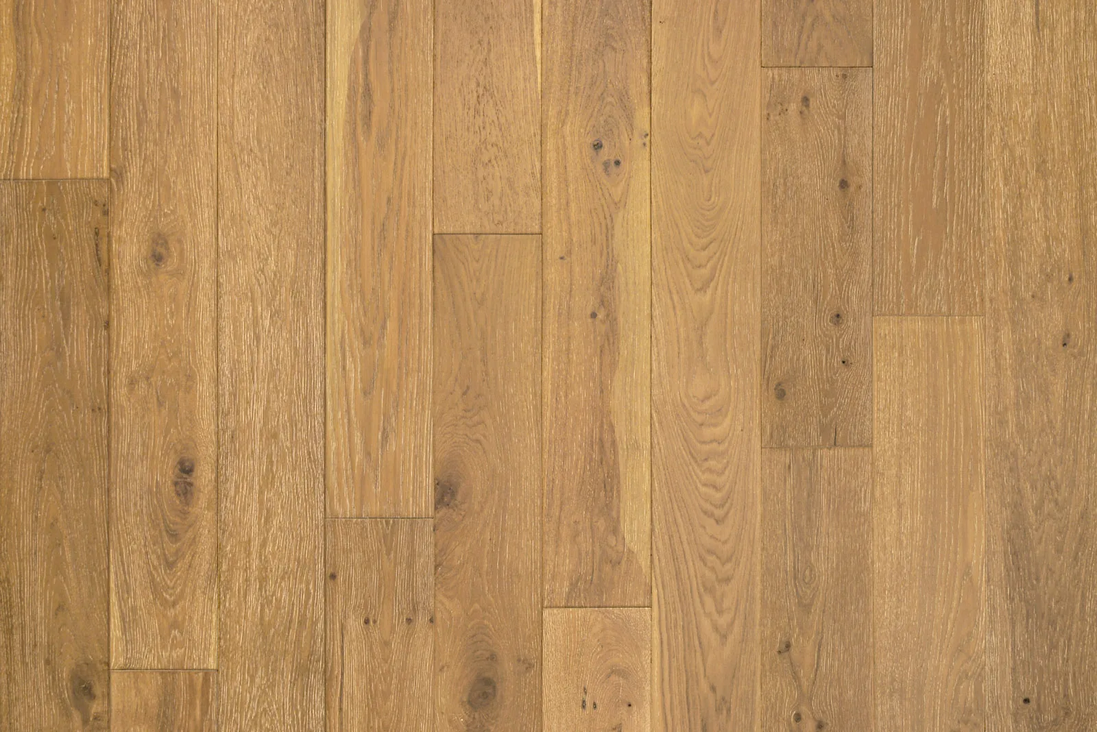 Pebble Beach engineered hardwood, wire-brushed finish, 1/2" thickness x 7-1/2" width, European Oak material