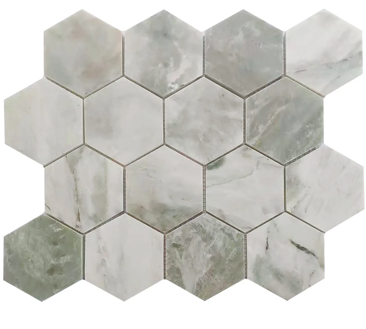 Green Marble mosaic tile 12x12 natural stone and glass mosaics