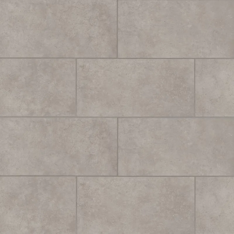 Silver Porcelain Tile 32x32 and 12x24 Matte Finish from Materika Collection by Bedrosians