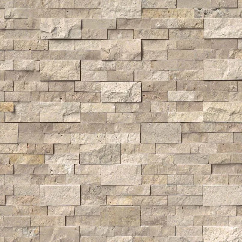 Roman Beige Panel stacked stone tile in beige color, splitface finish, available in sizes 6x24, 4.5x9, and 9x24