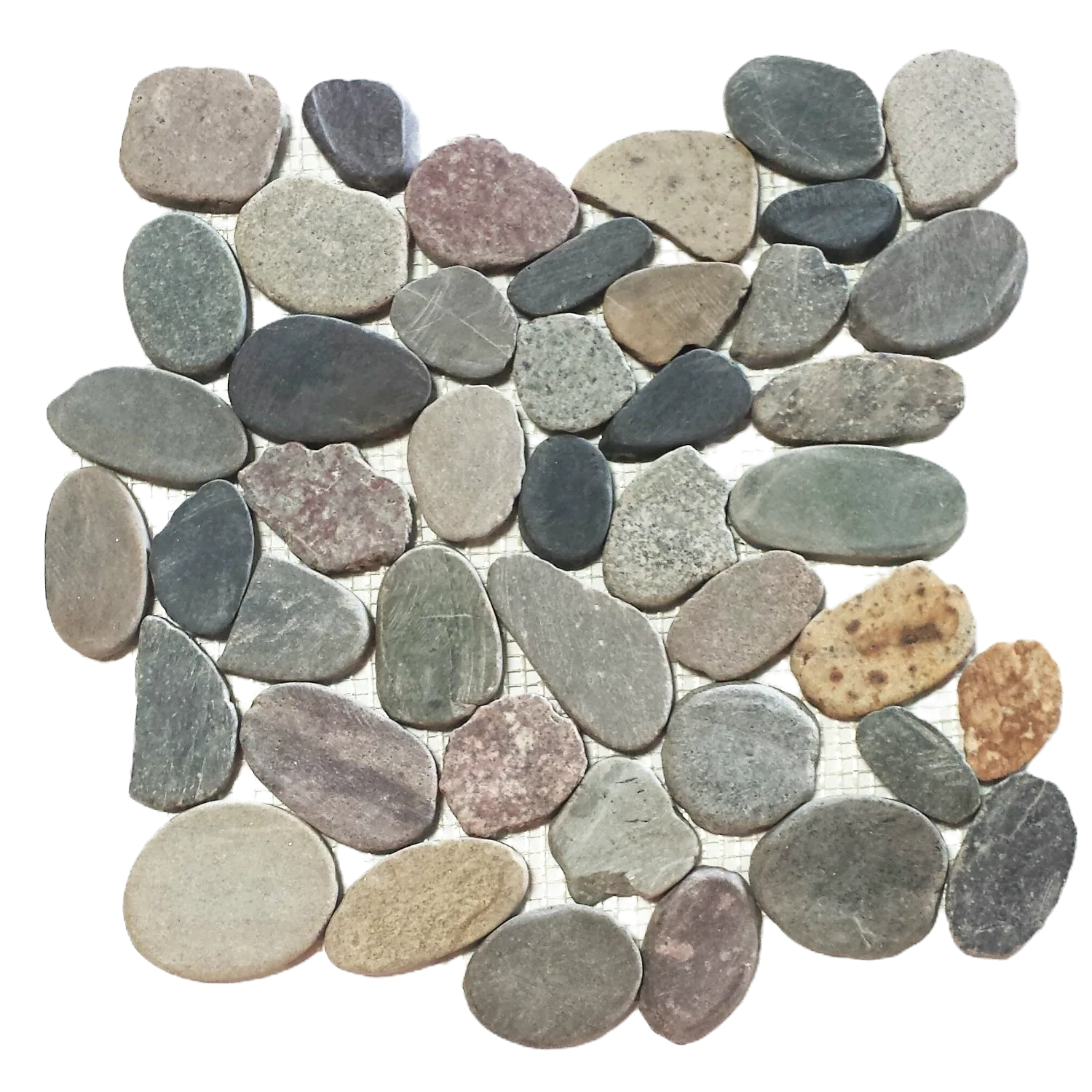 Mountain Grey Flat Pebble Mosaic