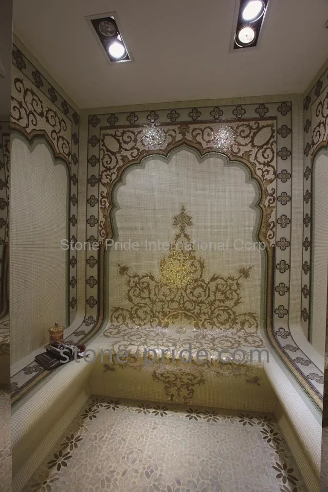 Glass Mosaic Bathtub Surround