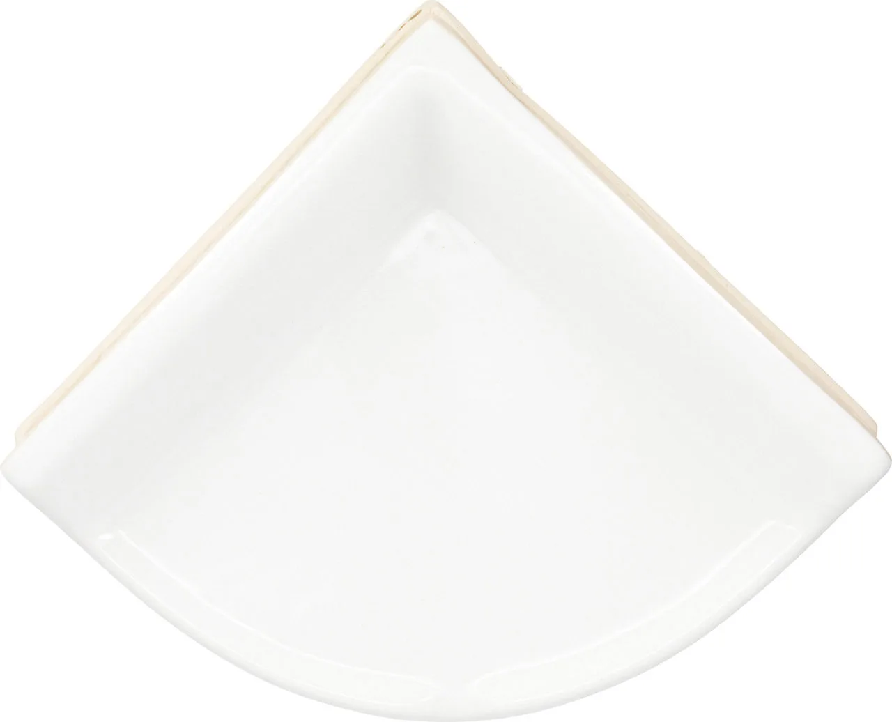 Daltile Bath Accessories Arctic White 2 3/8″ × 6″, 3/4, Glossy, Corner Caddy