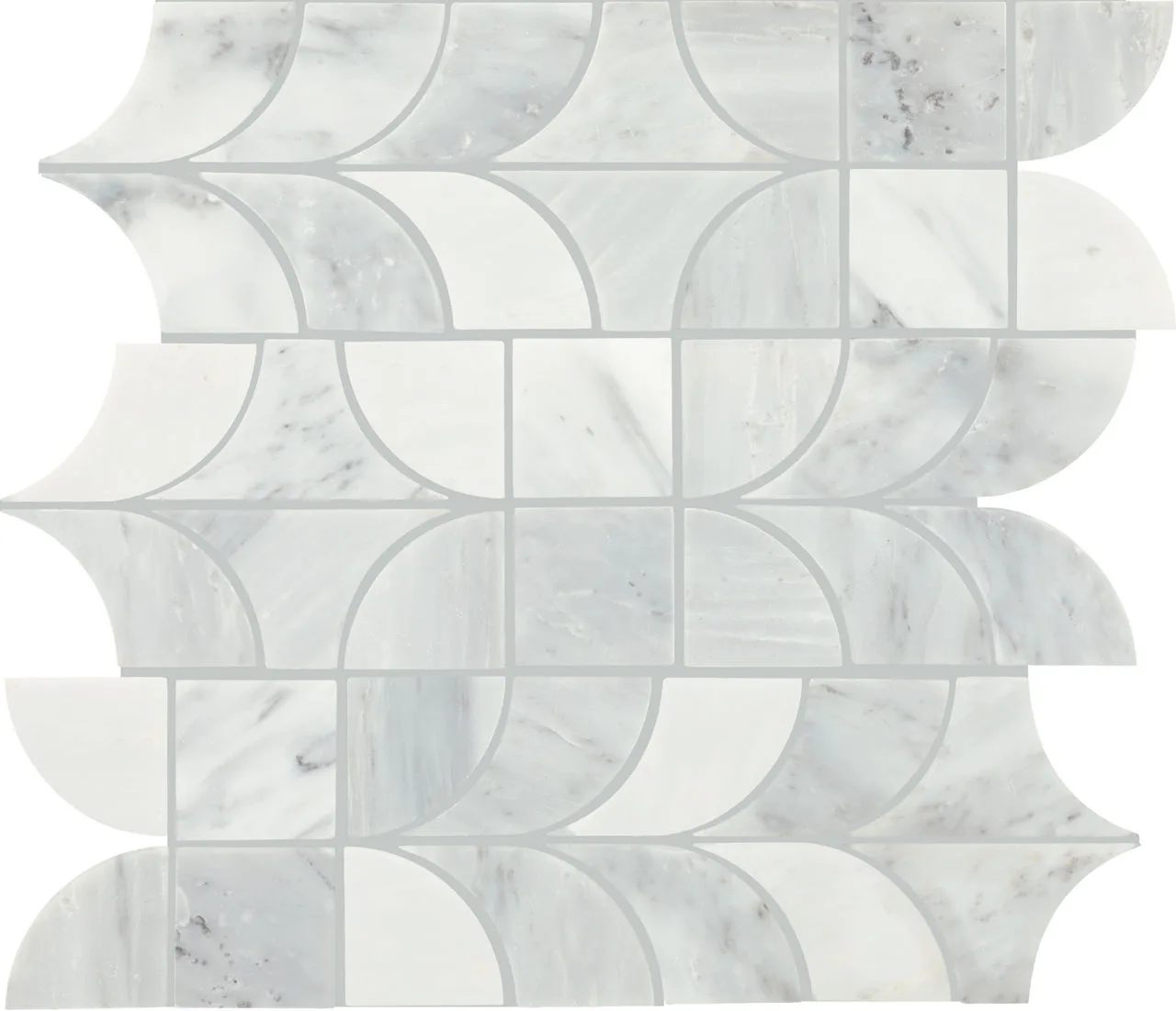 Daltile Gamma Mystic Patchwork, Polished Natural Stone Tile