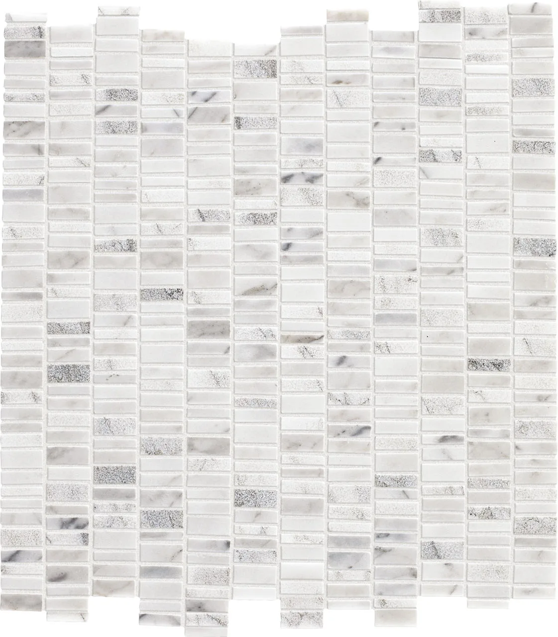 Daltile Marble Venetian Calacatta 1", Mix, Random Linear Natural Stone Tile
