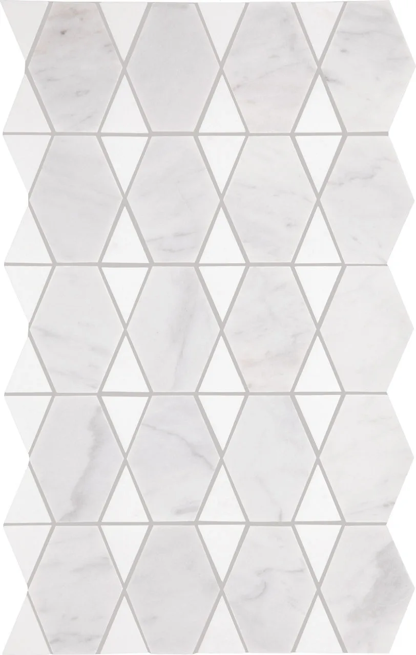 Daltile Perfit Mosaix Saran White & Thassos