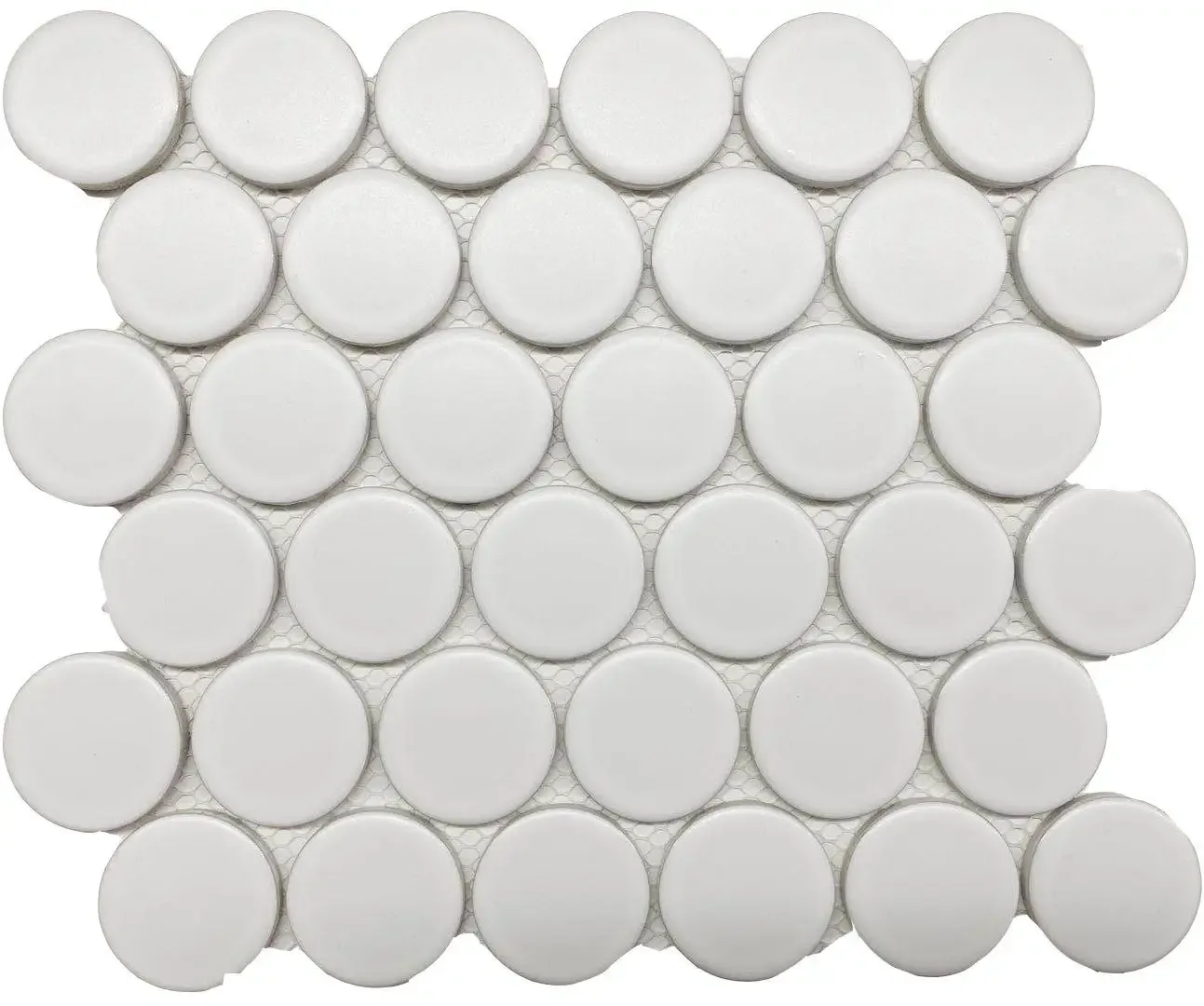 Matte 2" White Dots