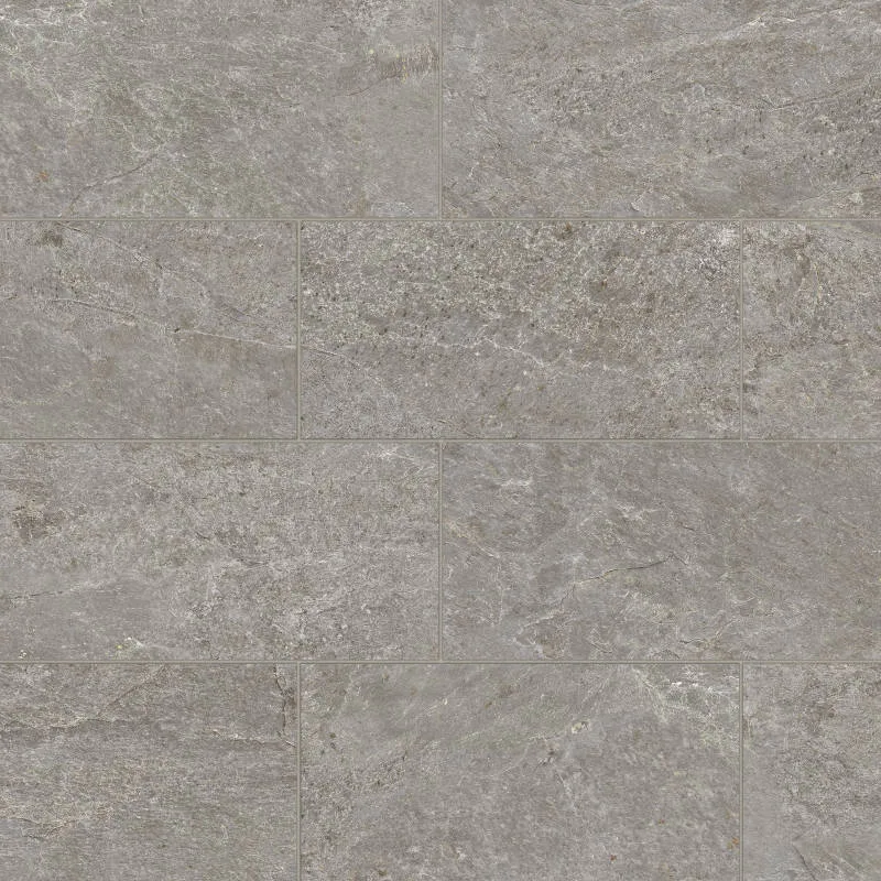 Millstone porcelain tile in matte finish, 24x48 size, from the Farmhouse Living collection by Bedrosians