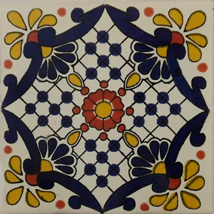 L117 - Flower Garden Talavera Tile