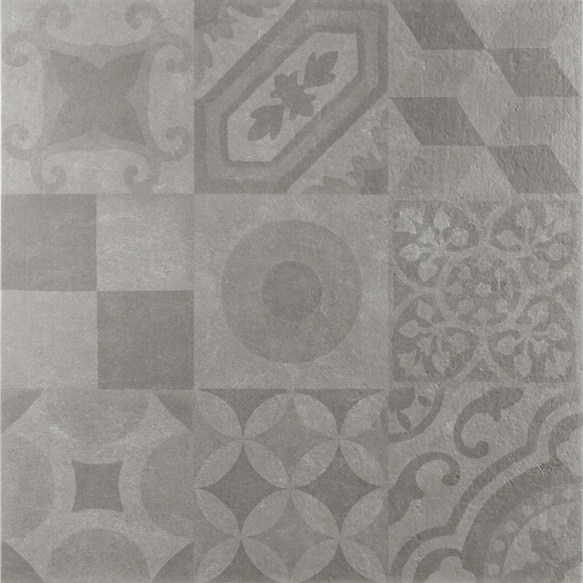 Torp Gris porcelain tile 24x24 gray finish from Siena Decor