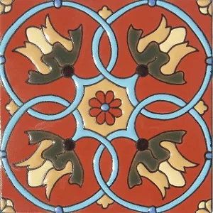 Veracruz "La Paz" Handcrafted Relief Mexican Tile