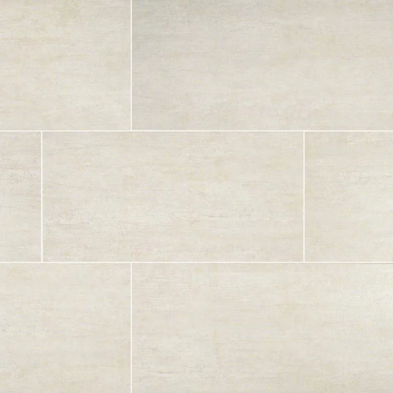 Metropolis Avorio Porcelain Tile 12x24 in White Cool Matte Finish by MSI Surfaces