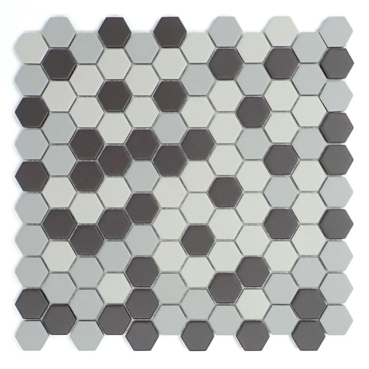 Source Mosaic 1 Hex Fawn Porcelain Tile 12x12 Matte Finish