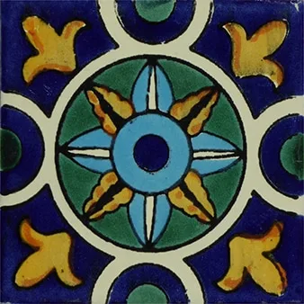 L46 Mustard Green Alcora Talavera Tile 4x4 and 6x6 ceramic glazed finish
