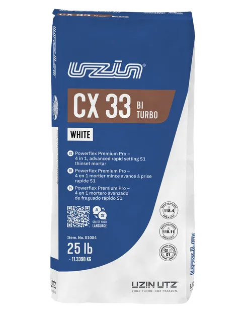 UZIN CX 33 Grey Powerflex Plus Advanced Rapid Setting S1 Thinset Mortar