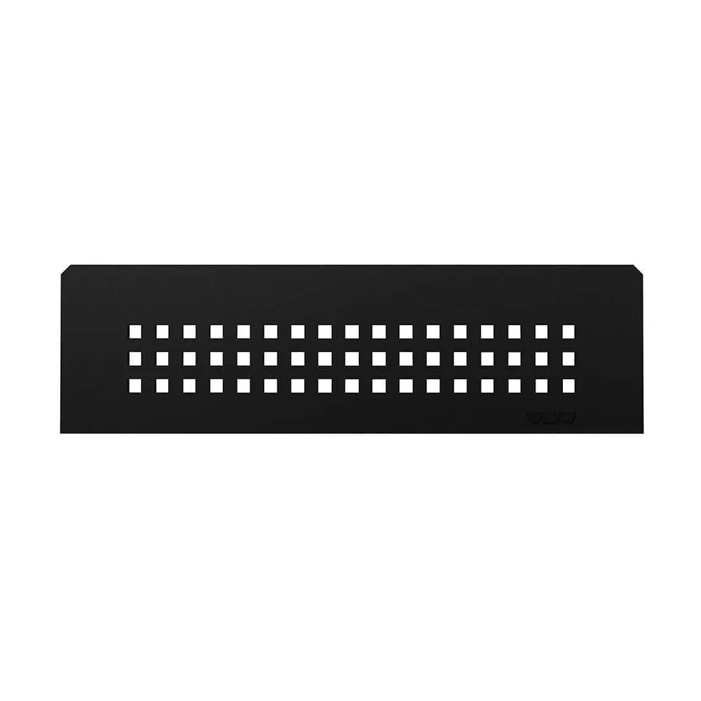 Schluter Shelf-N 11-13/16 in W Matte Black Textured Color-Coated Aluminum Square Niche Shelf Floor Installation Kit for Accessory SNS1D3MGS