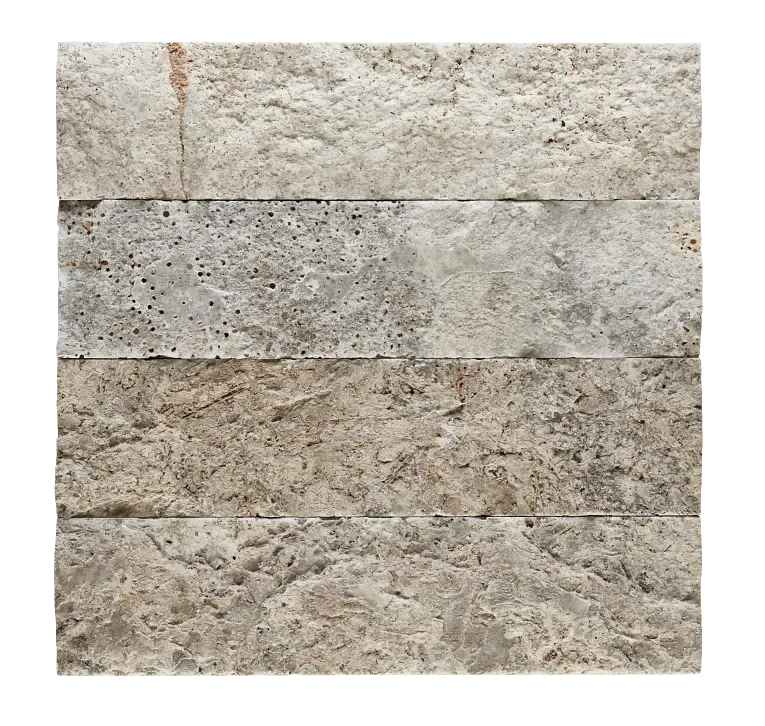 Split Silver Travertine