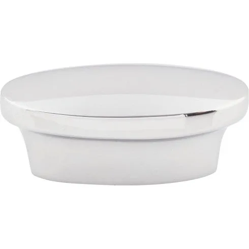 Oval Pull in Polished Chrome, Brushed Satin Nickel, and Flat Black finishes, Decorative Hardware by Top Knobs