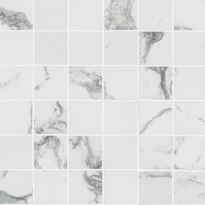 Pietra Statuario 2″ × 2″, Matte Mosaic