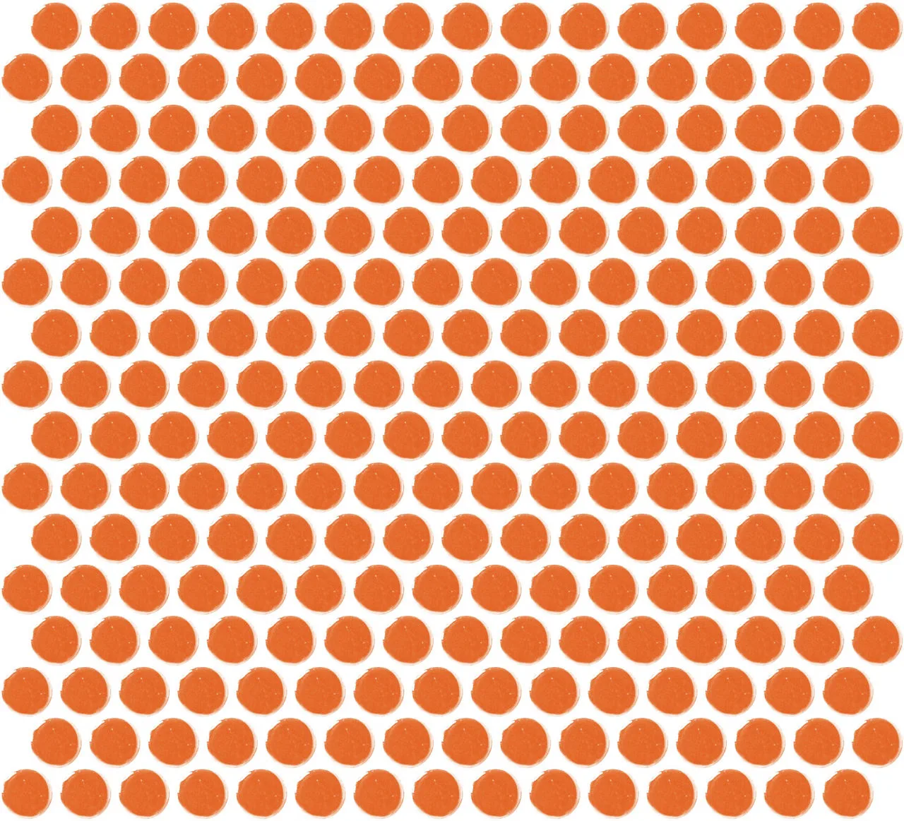Daltile Color Wheel Mosaic Orange Burst