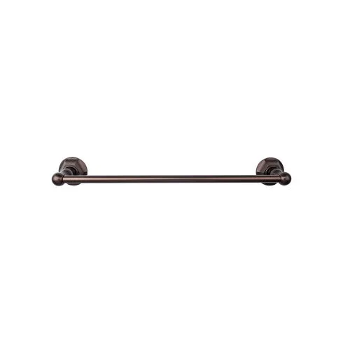 Edwardian Bath Towel Bar Single - Hex Backplate