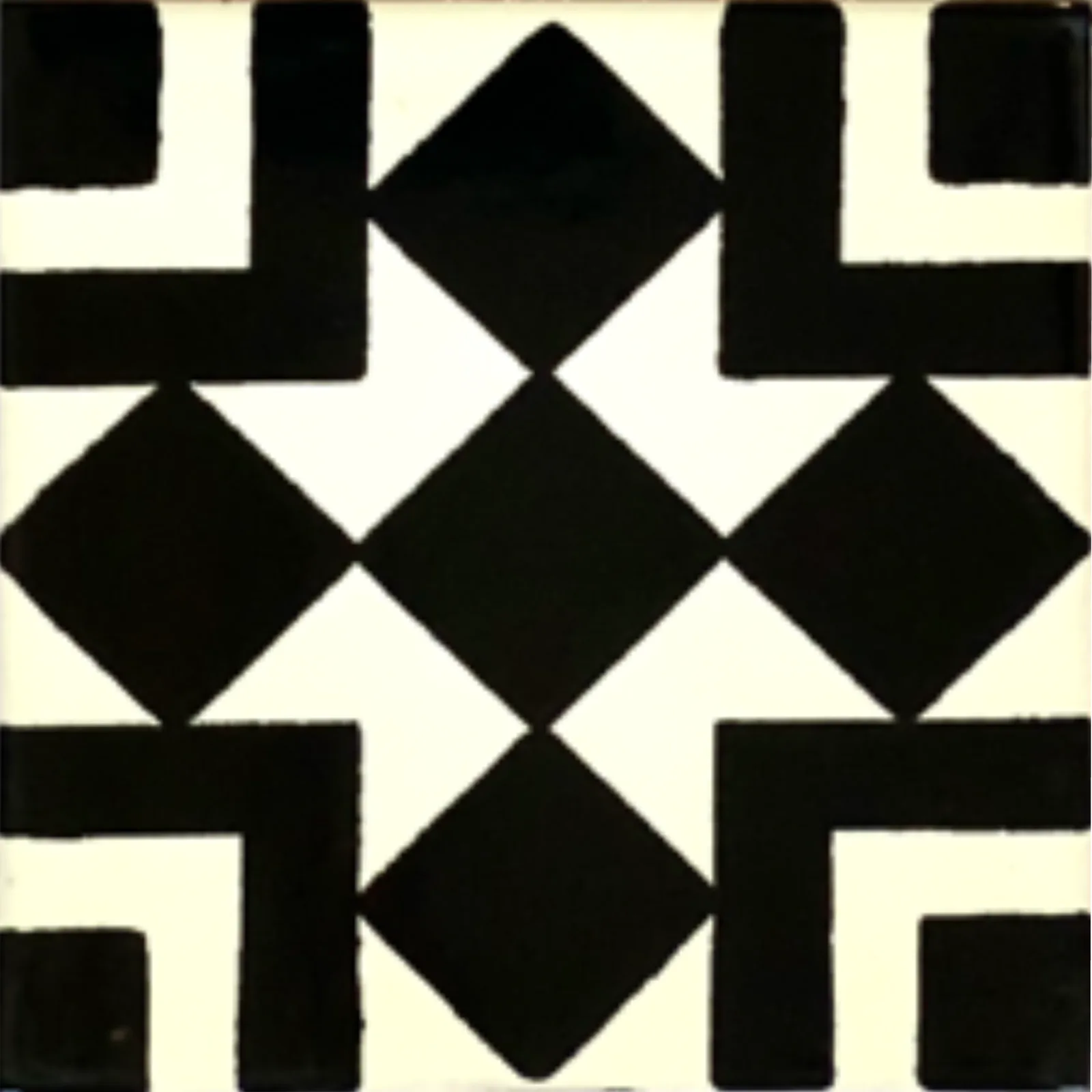 L154 Santander Talavera Tile in glazed finish, 4x4 and 6x6 sizes, handcrafted ceramic material