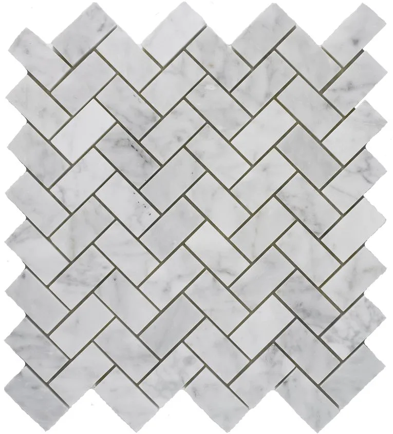 Bianco Carrara Herringbone
