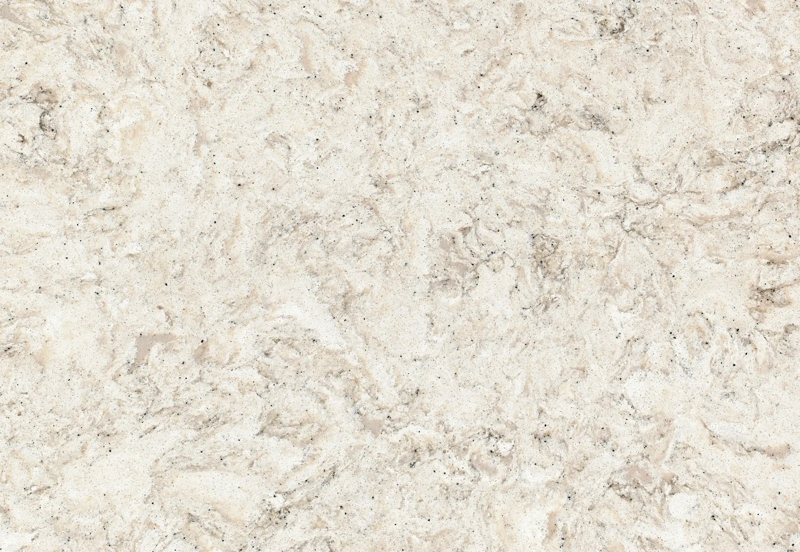 Warwick Quartz Countertop in polished finish, size 132" x 65.5", made from durable quartz material