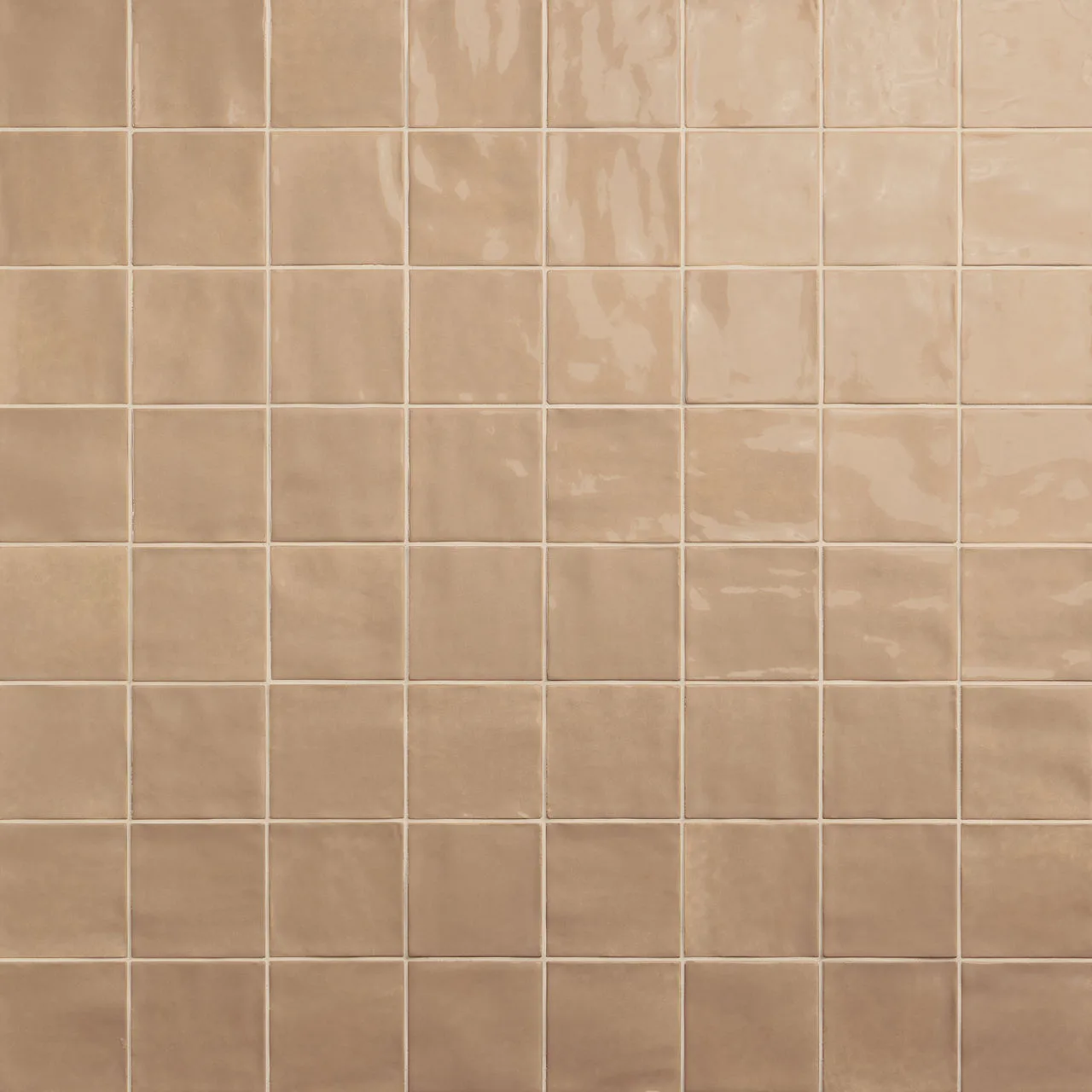 Daltile Nu Bare Caramel 4X4, Glossy, Square, (NB04SQU44HDCGL) Ceramic Tile