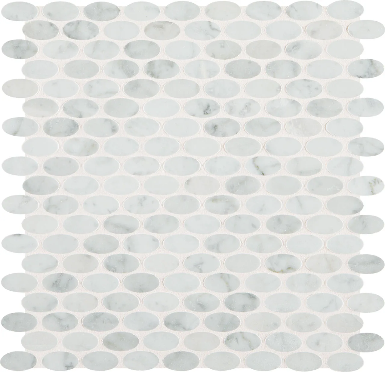 Daltile Marble Carrara White 1 1/2X3/4, Polished Natural Stone Tile
