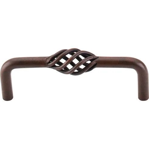 Twisted Wire D Pull in Patina Rouge finish, size 3 3/4, decorative hardware by Top Knobs